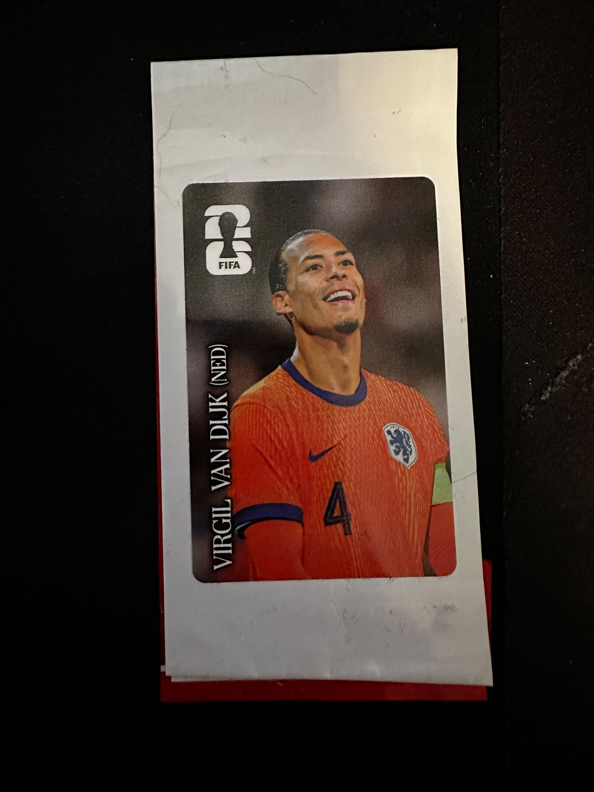 Panini FIFA WM 2026 United - CC6 - Virgil van Dijk – Originalfoto