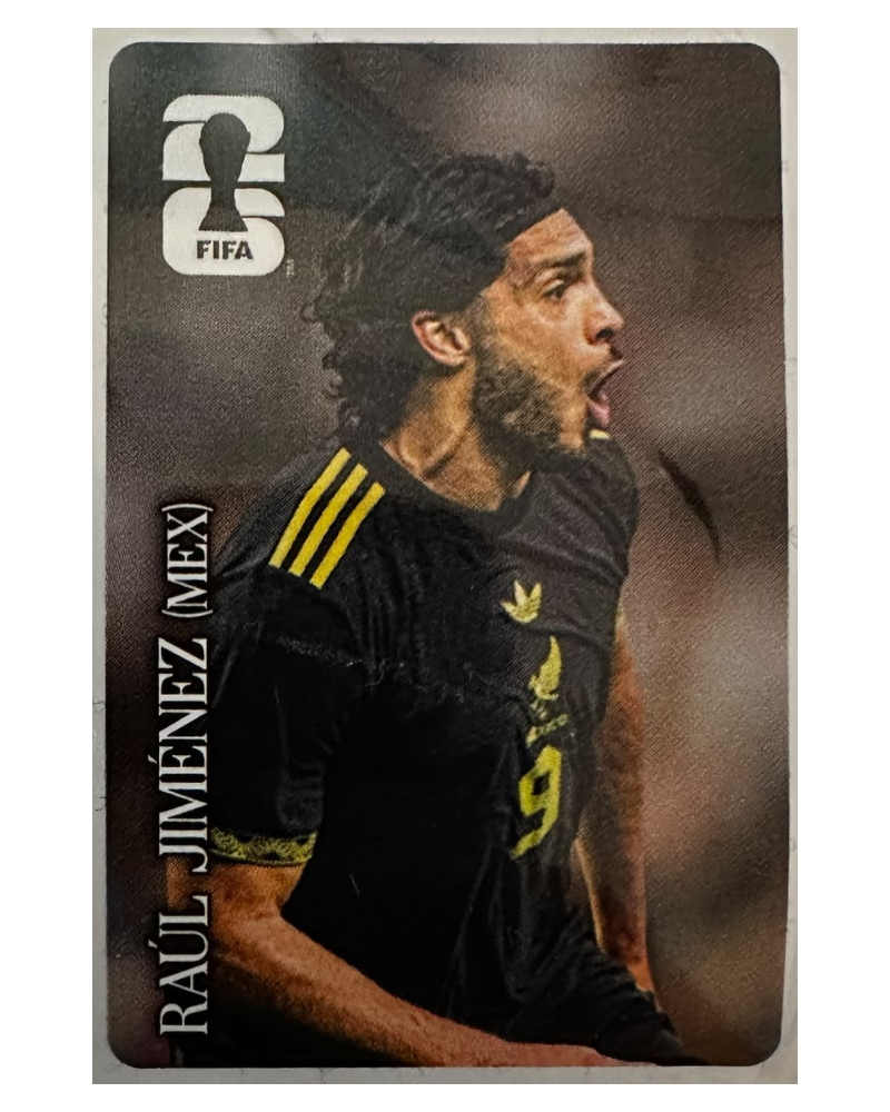 Panini FIFA WM 2026 United - CC8 - Raúl Jiménez – zentriertes Hauptbild auf Weiss
