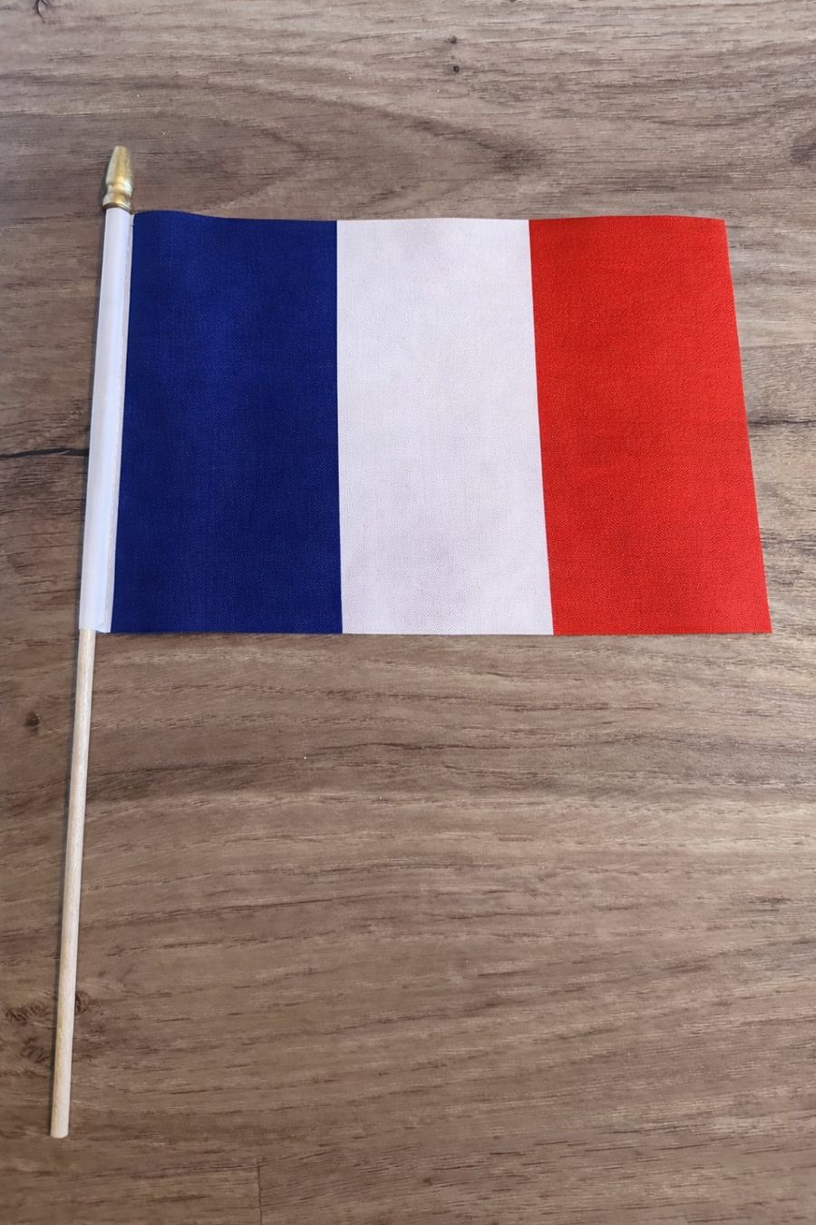 Frankreich Fahne am Stab – 30 × 22.5 cm