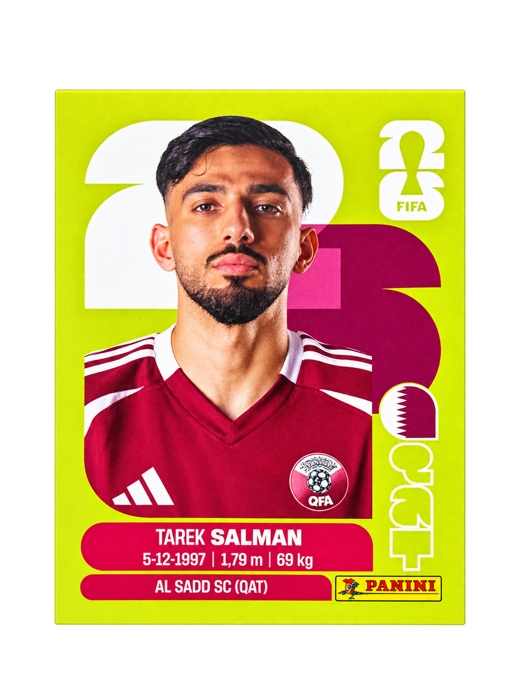 Panini FIFA WM 2026 United QAT 8 Tarek Salman Vorderseite