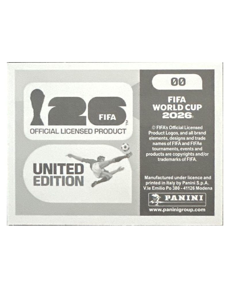 Panini FIFA WM 2026 United - 00 - Panini Logo Rückseite