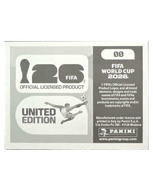 Panini FIFA WM 2026 United - 00 - Panini Logo Rückseite