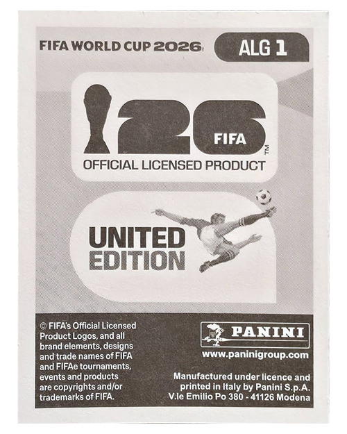 Panini FIFA WM 2026 United - ALG 1 - Team Logo