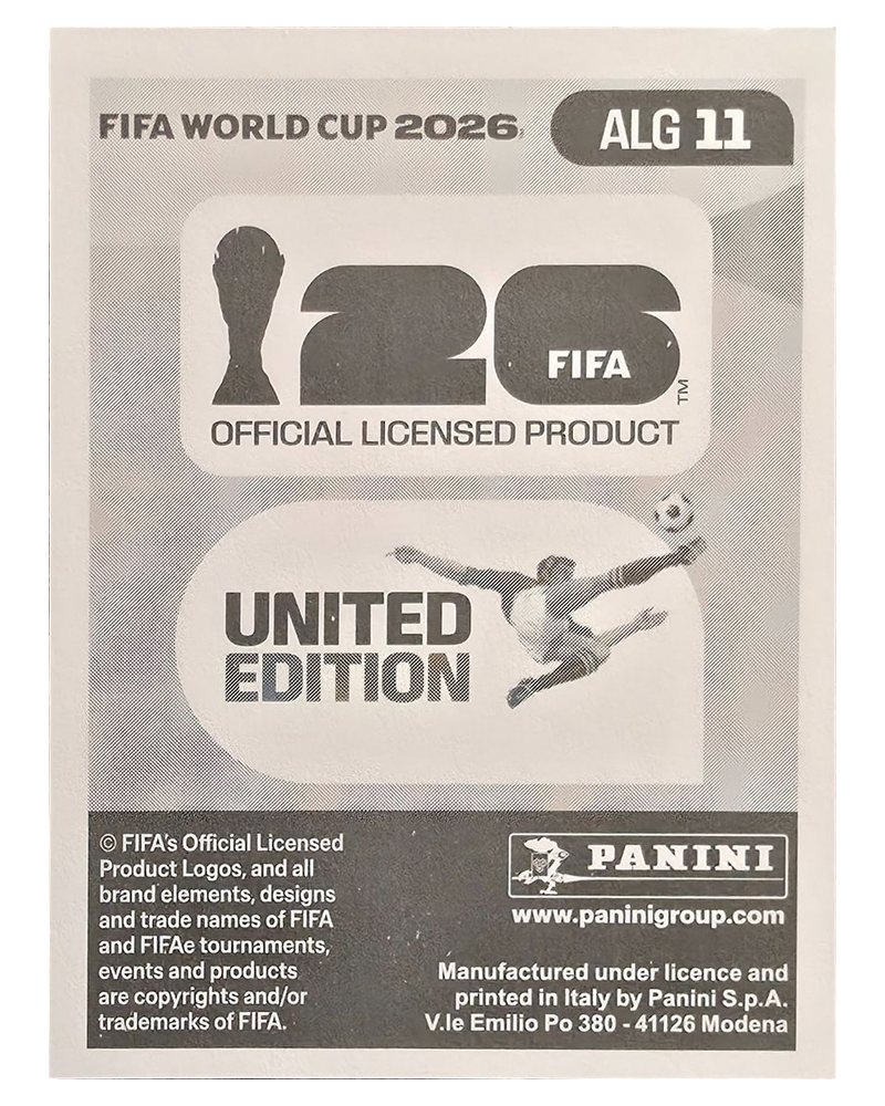 Panini FIFA WM 2026 United - ALG 11 - Ramiz Zerrouki