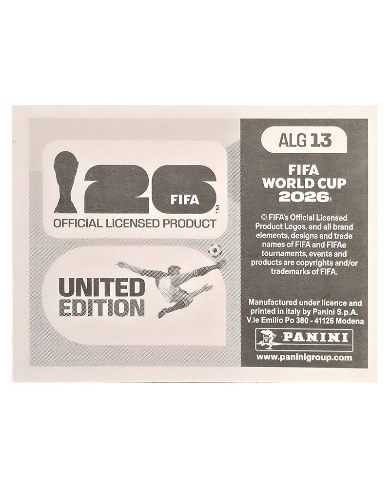 Panini FIFA WM 2026 United - ALG 13 - Team Photo