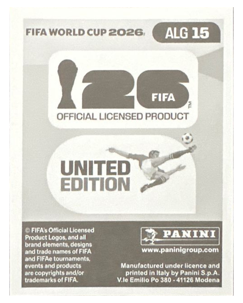 Panini FIFA WM 2026 United - ALG 15 - Riyad Mahrez