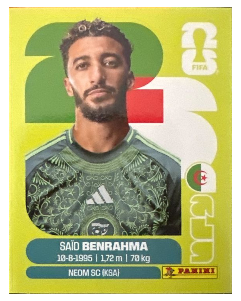 Panini FIFA WM 2026 United - ALG 16 - Said Benrahma