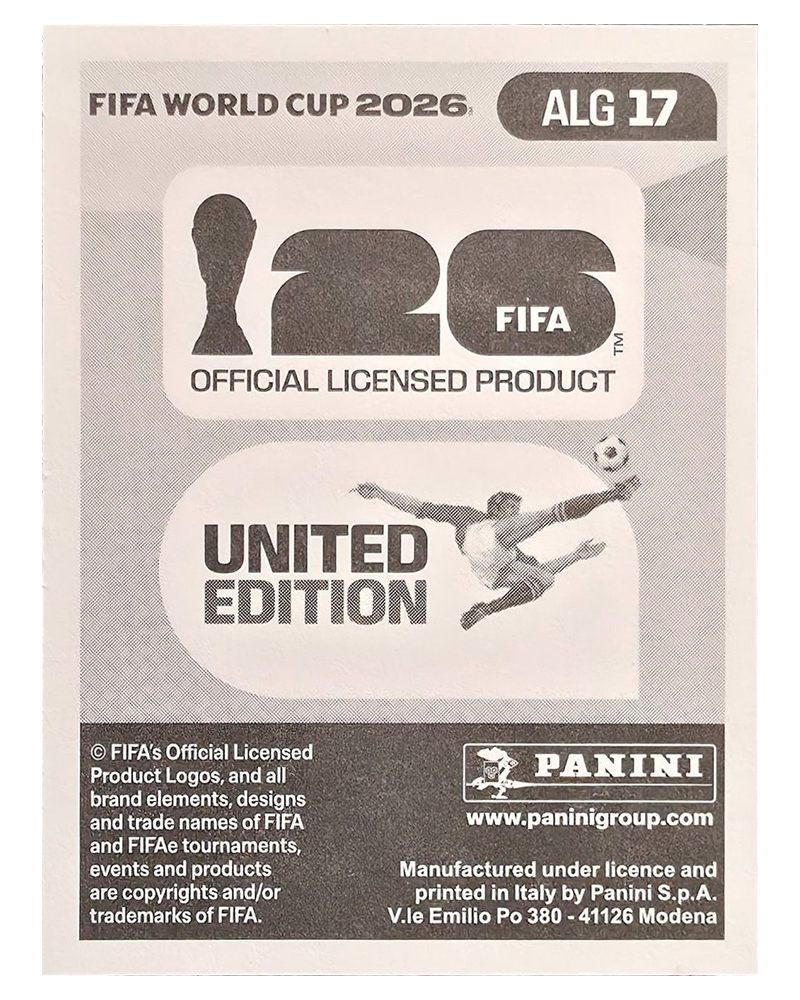 Panini FIFA WM 2026 United - ALG 17 - Anis Hadj Moussa