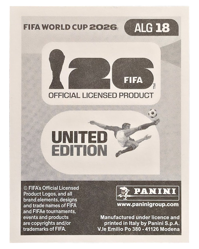 Panini FIFA WM 2026 United - ALG 18 - Amine Gouiri