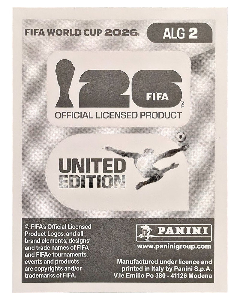 Panini FIFA WM 2026 United - ALG 2 - Alexis Guendouz