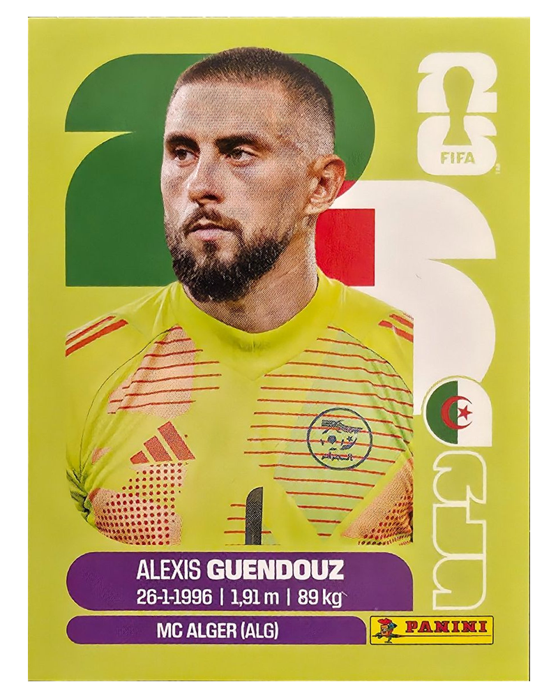 Panini FIFA WM 2026 United - ALG 2 - Alexis Guendouz