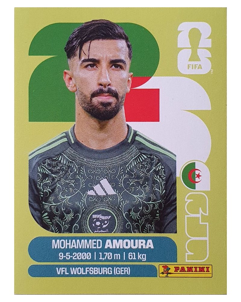 Panini FIFA WM 2026 United - ALG 20 - Mohammed Amoura