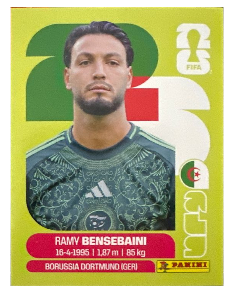 Panini FIFA WM 2026 United - ALG 3 - Ramy Bensebaini
