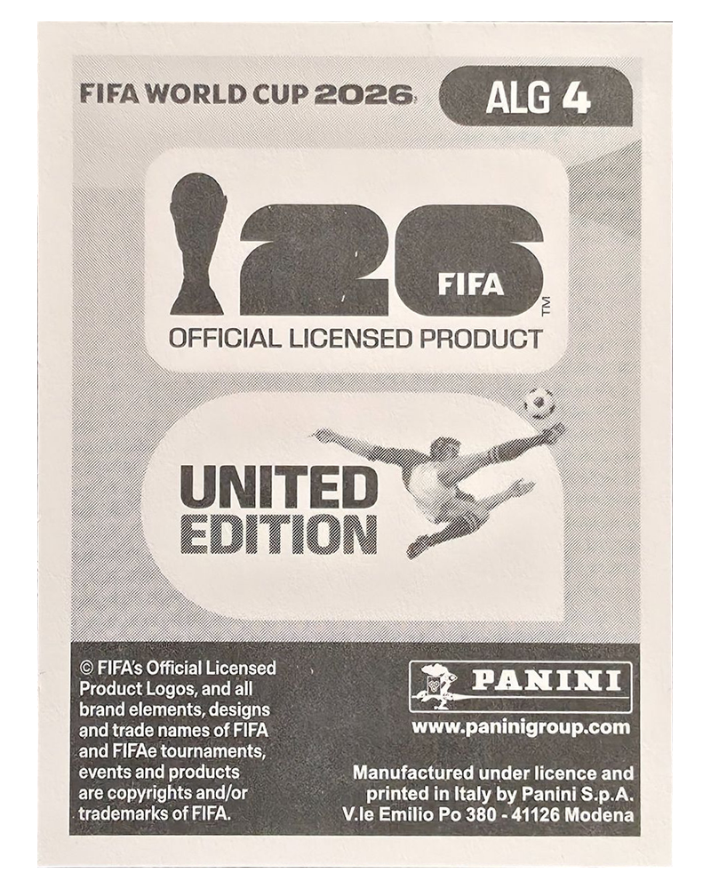 Panini FIFA WM 2026 United - ALG 4 - Youcef Atal