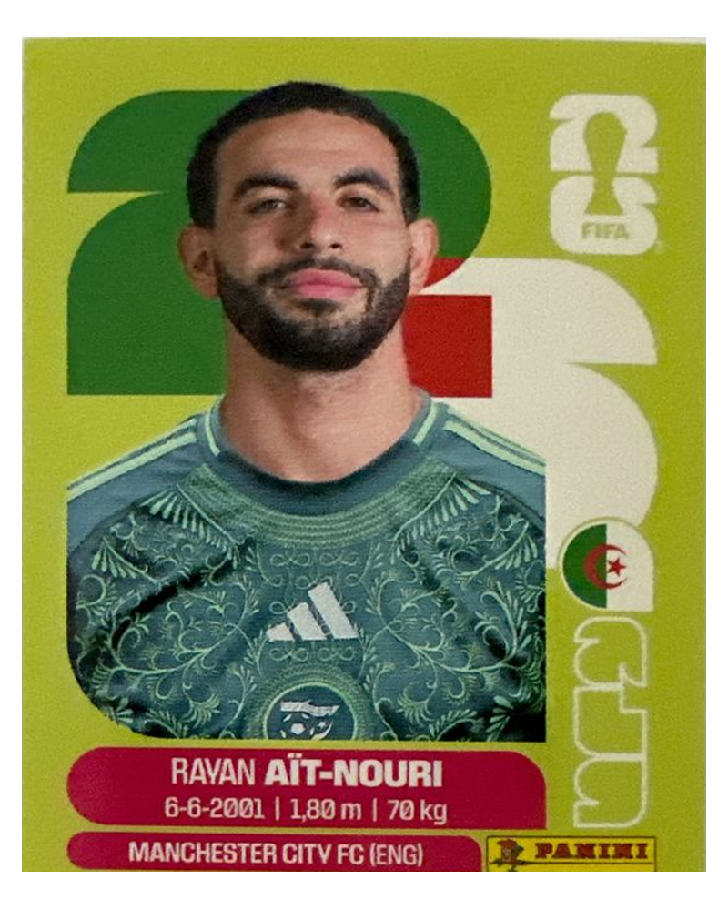 Panini FIFA WM 2026 United - ALG 5 - Rayan Aït-Nouri