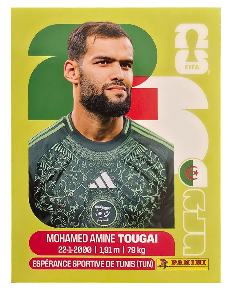 Panini FIFA WM 2026 United - ALG 6 - Mohamed Amine Tougai