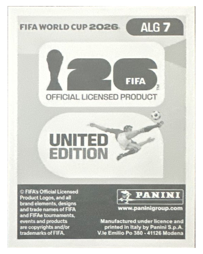 Panini FIFA WM 2026 United - ALG 7 - Aïssa Mandi