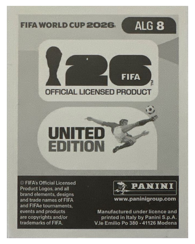 Panini FIFA WM 2026 United - ALG 8 - Ismael Bennacer