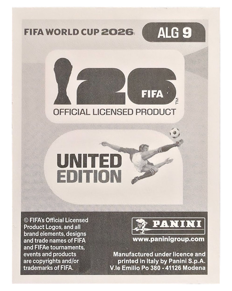 Panini FIFA WM 2026 United - ALG 9 - Houssem Aquar