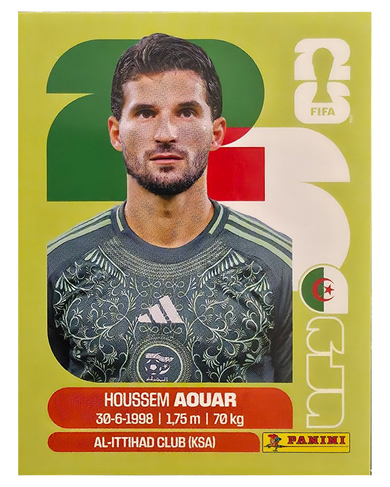Panini FIFA WM 2026 United - ALG 9 - Houssem Aquar