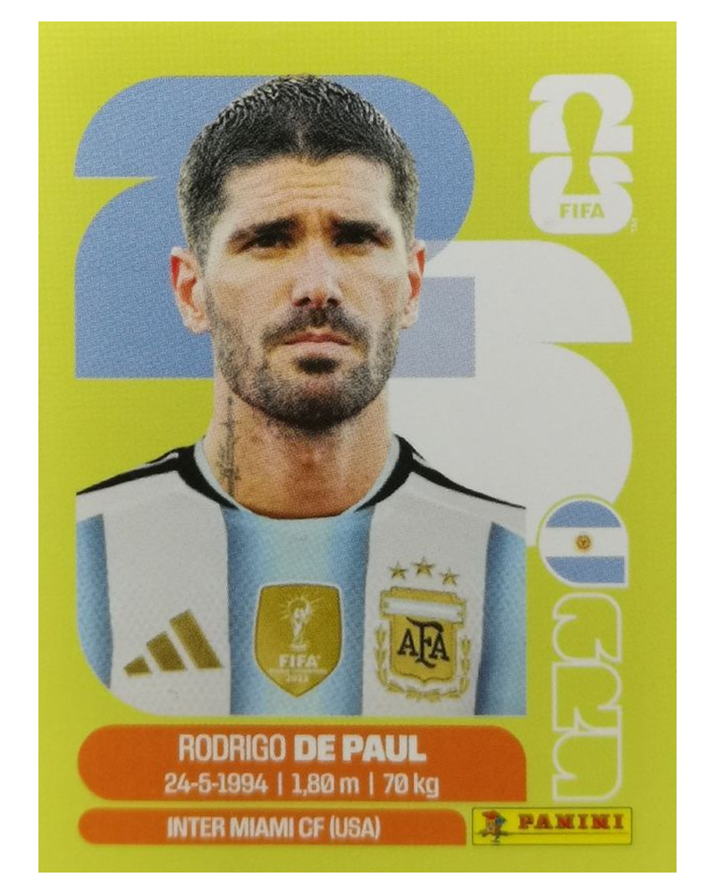 Panini FIFA WM 2026 United - ARG 10 - Rodrigo De Paul