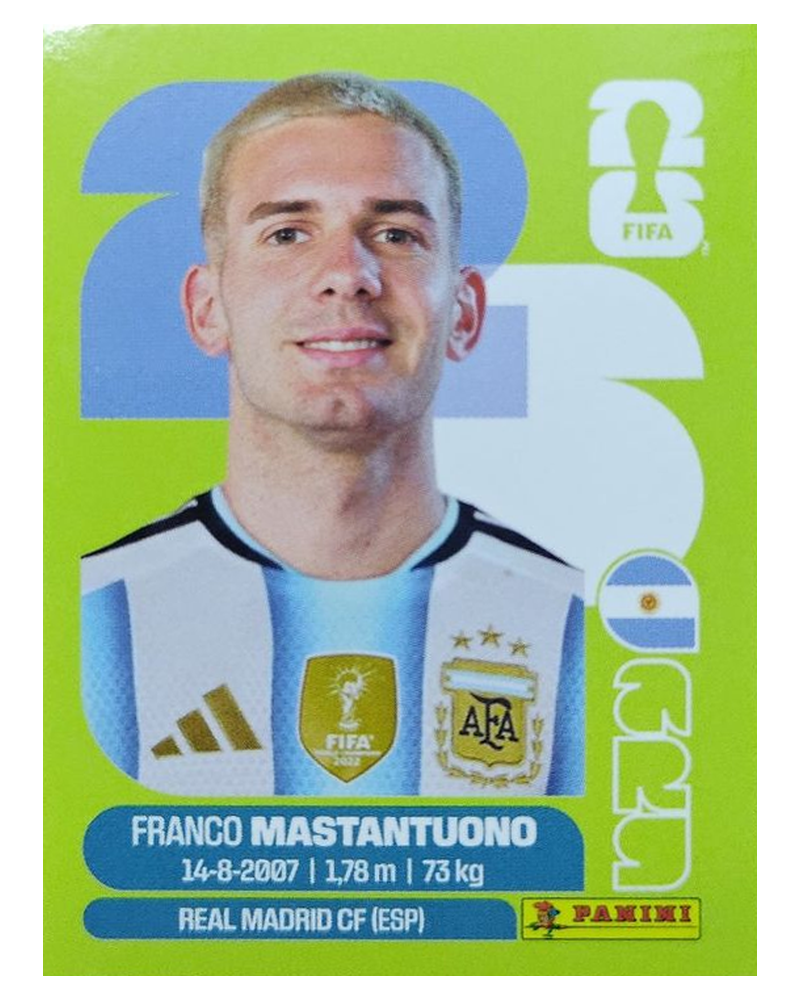 Panini FIFA WM 2026 United - ARG 15 - Franco Mastantuono