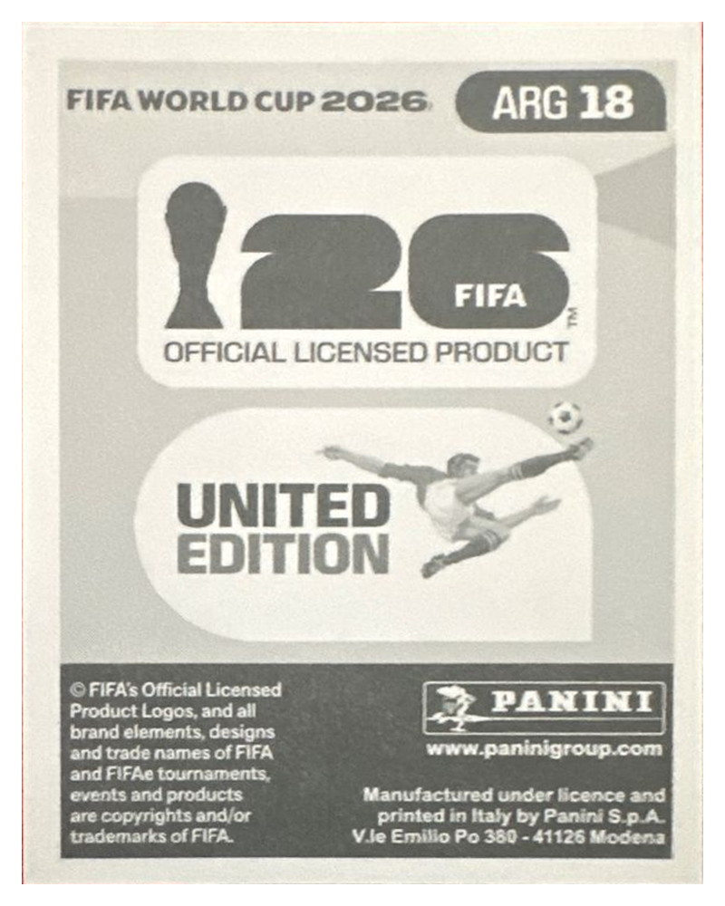 Panini FIFA WM 2026 United - ARG 18 - Lautaro Martinez