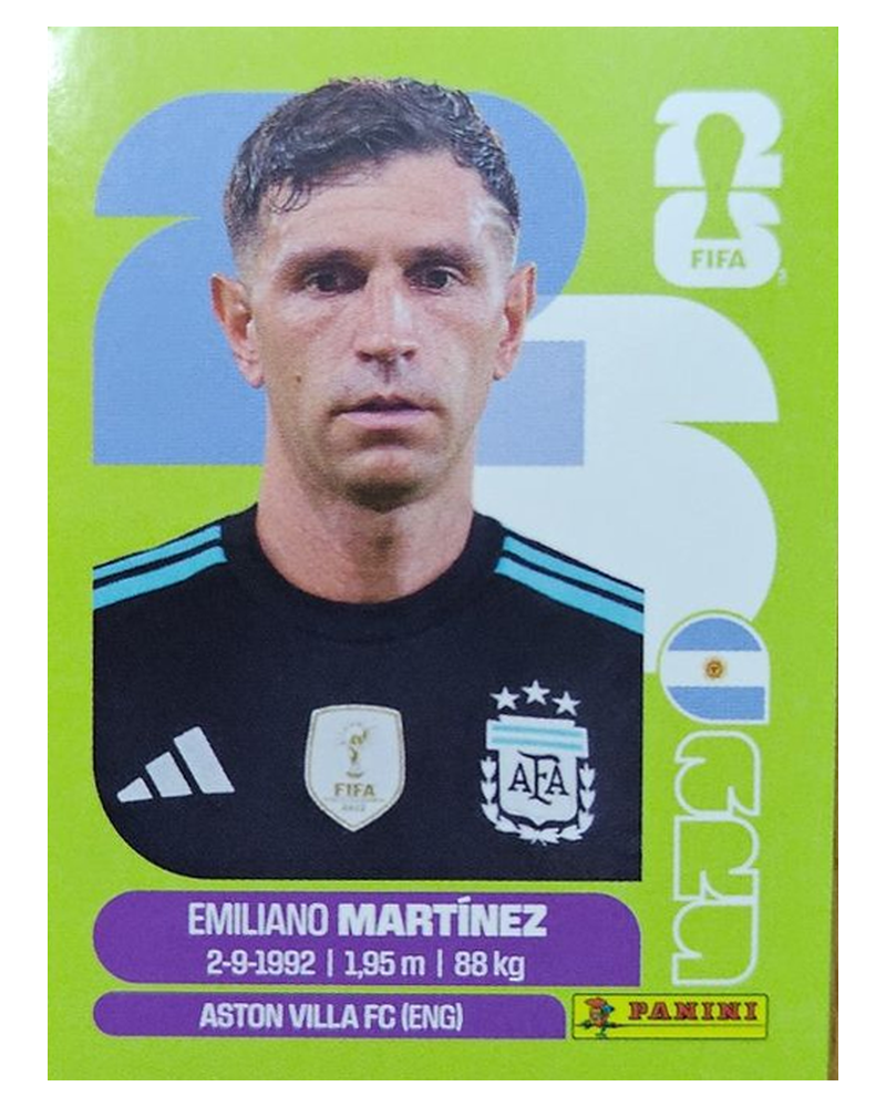 Panini FIFA WM 2026 United - ARG 2 - Emiliano Martinez