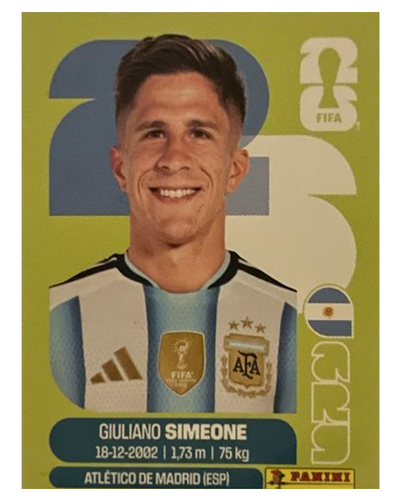 Panini FIFA WM 2026 United - ARG 20 - Giuliano Simeone