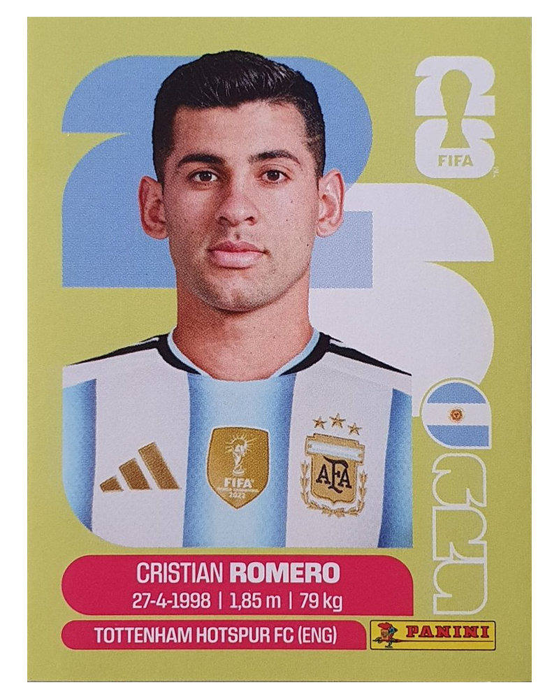 Panini FIFA WM 2026 United - ARG 4 - Cristian Romero