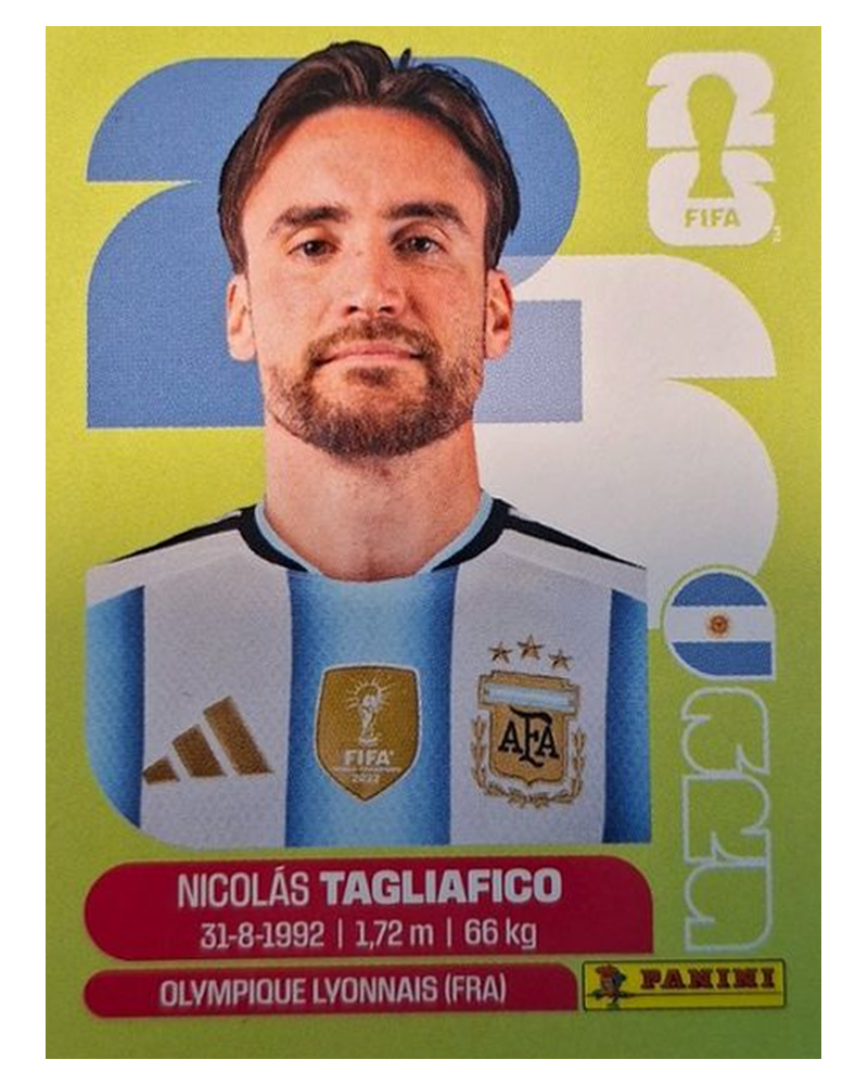 Panini FIFA WM 2026 United - ARG 6 - Nicolas Tagliafico