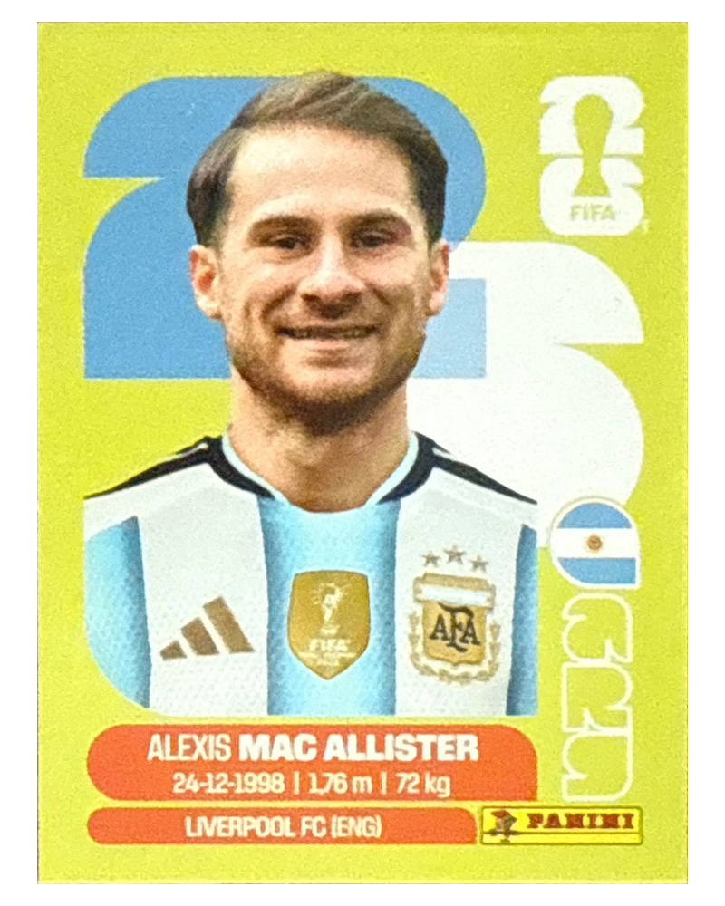 Panini FIFA WM 2026 United - ARG 9 - Alexis Mac Allister