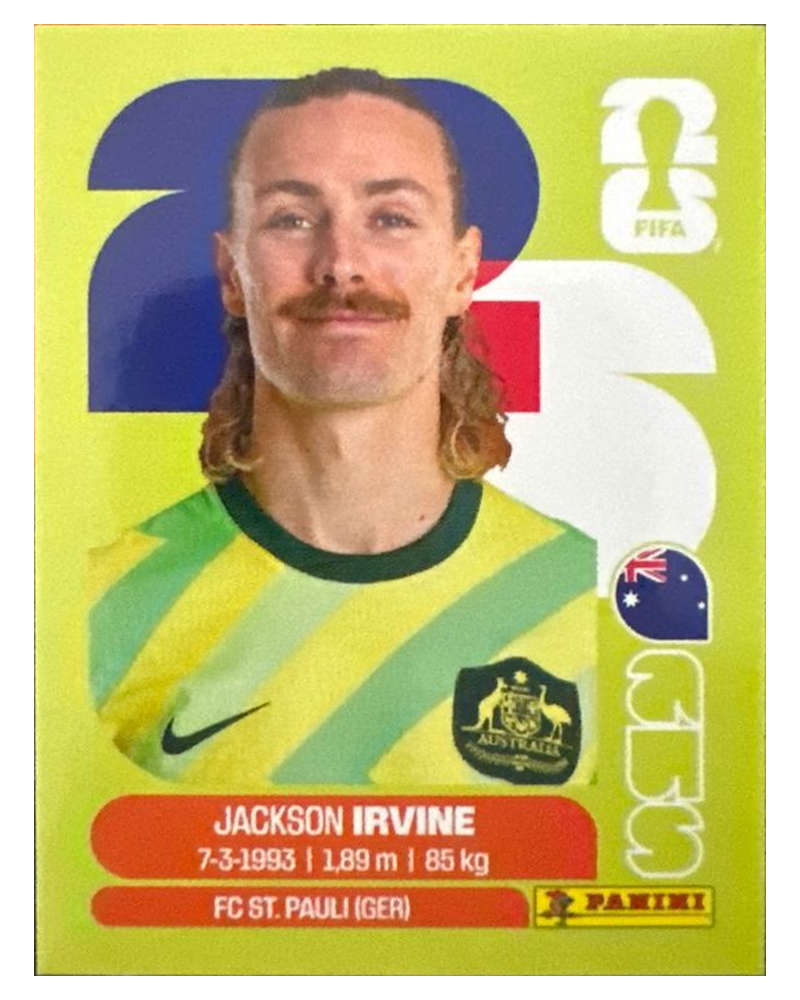 Panini FIFA WM 2026 United - AUS 11 - Jackson Irvine