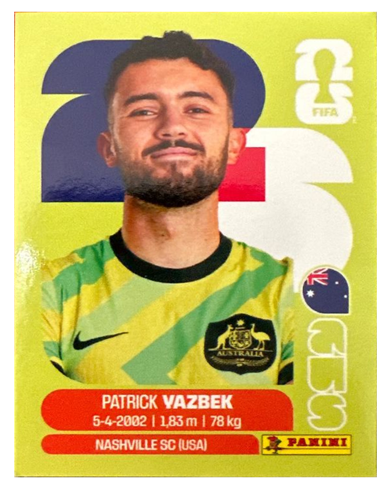 Panini FIFA WM 2026 United - AUS 16 - Patrick Yazbek