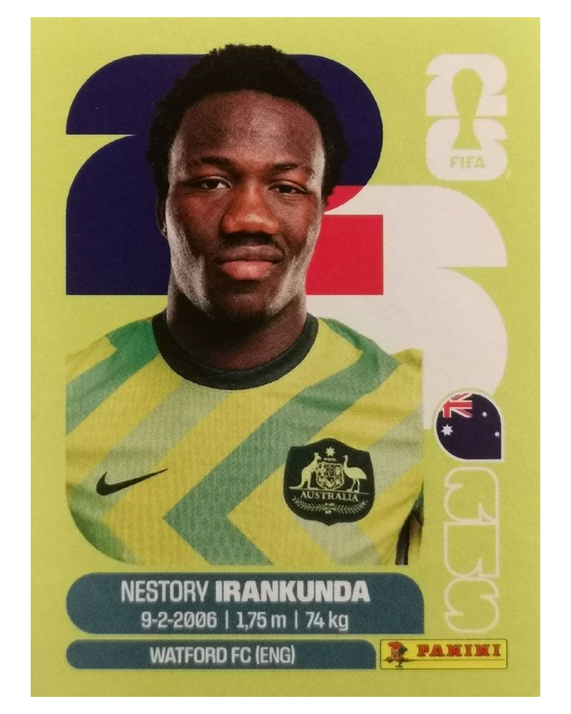Panini FIFA WM 2026 United - AUS 19 - Nestory Irankunda