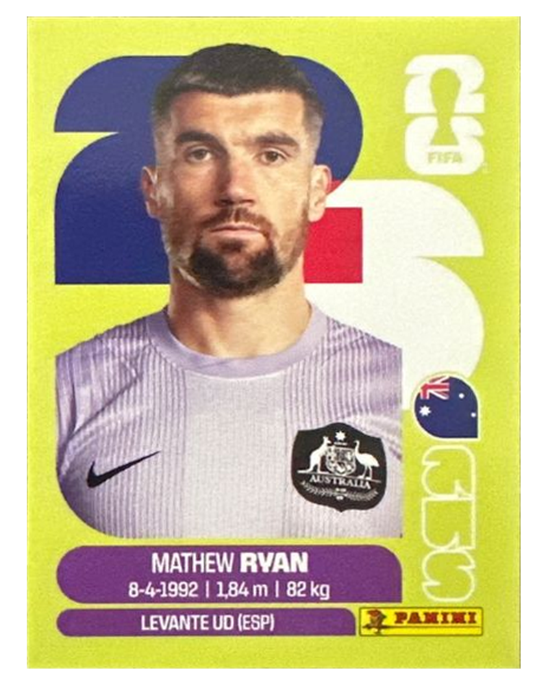 Panini FIFA WM 2026 United - AUS 2 - Mathew Ryan