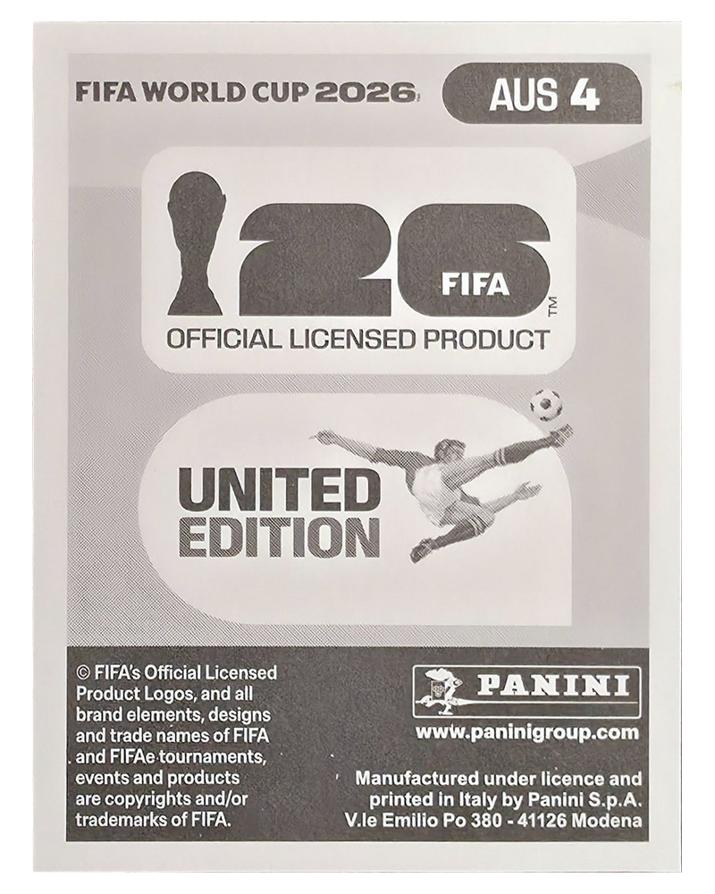 Panini FIFA WM 2026 United - AUS 4 - Harry Souttar