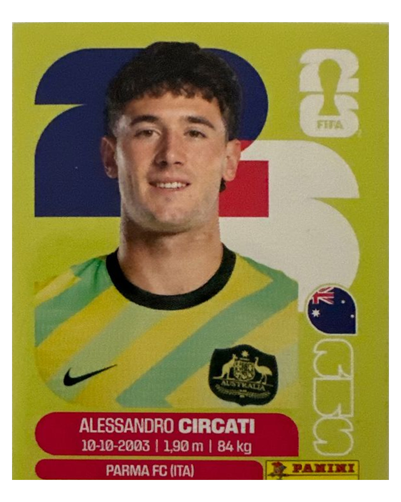 Panini FIFA WM 2026 United - AUS 5 - Alessandro Circati