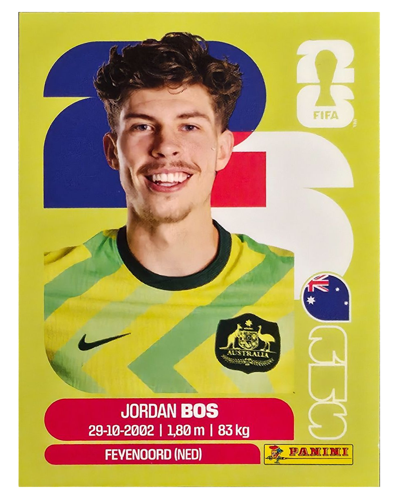Panini FIFA WM 2026 United - AUS 6 - Jordan Bos