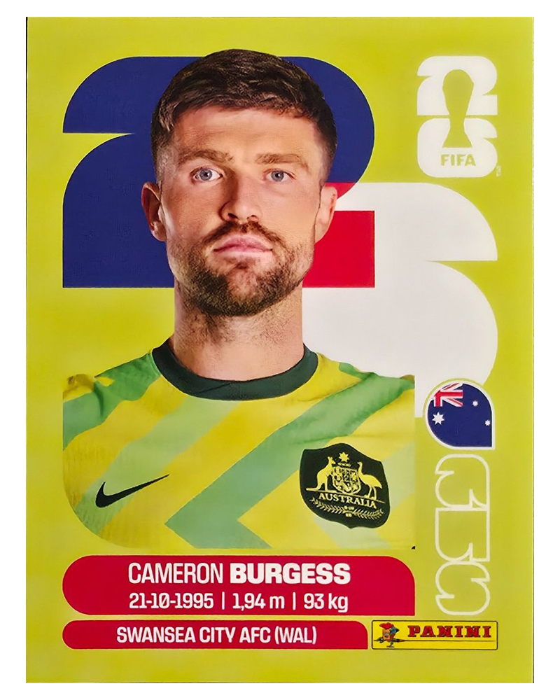 Panini FIFA WM 2026 United - AUS 8 - Cameron Burgess