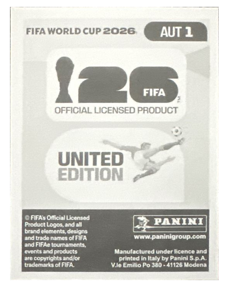 Panini FIFA WM 2026 United - AUT 1 - Team Logo