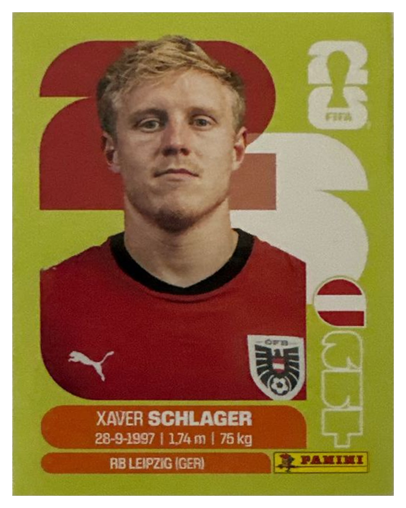 Panini FIFA WM 2026 United - AUT 10 - Xaver Schlager