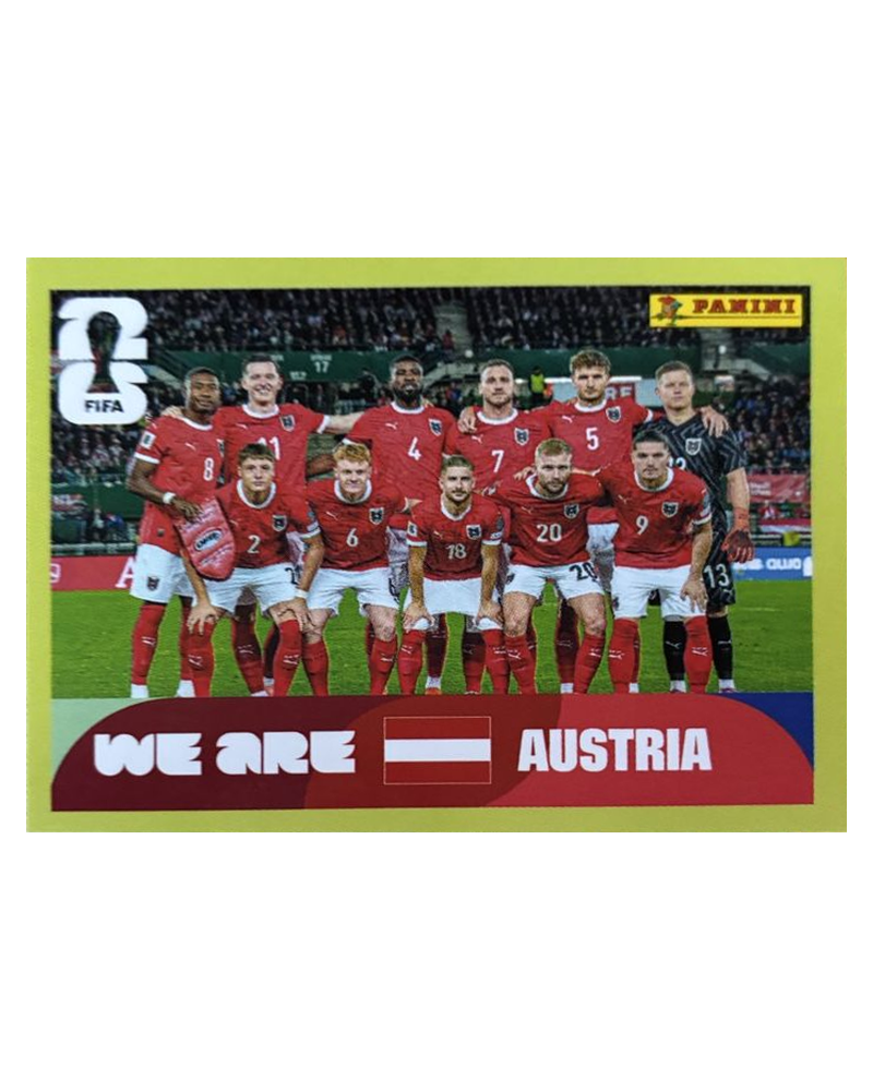 Panini FIFA WM 2026 United - AUT 13 - Team Photo