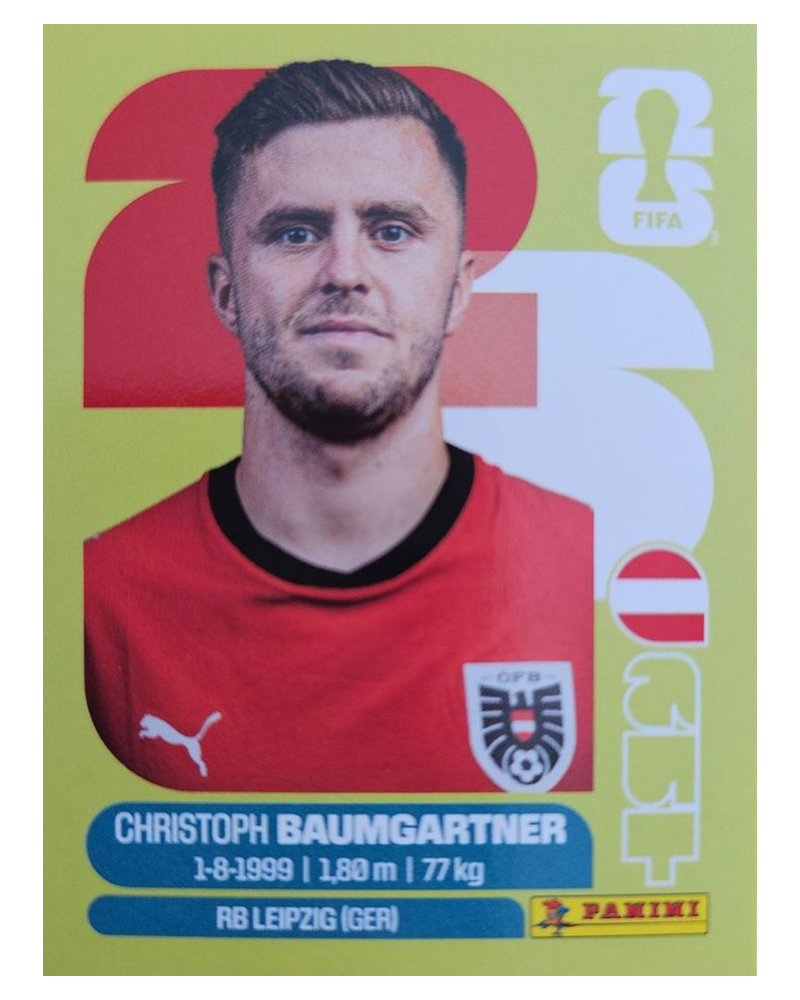 Panini FIFA WM 2026 United - AUT 18 - Christoph Baumgartner