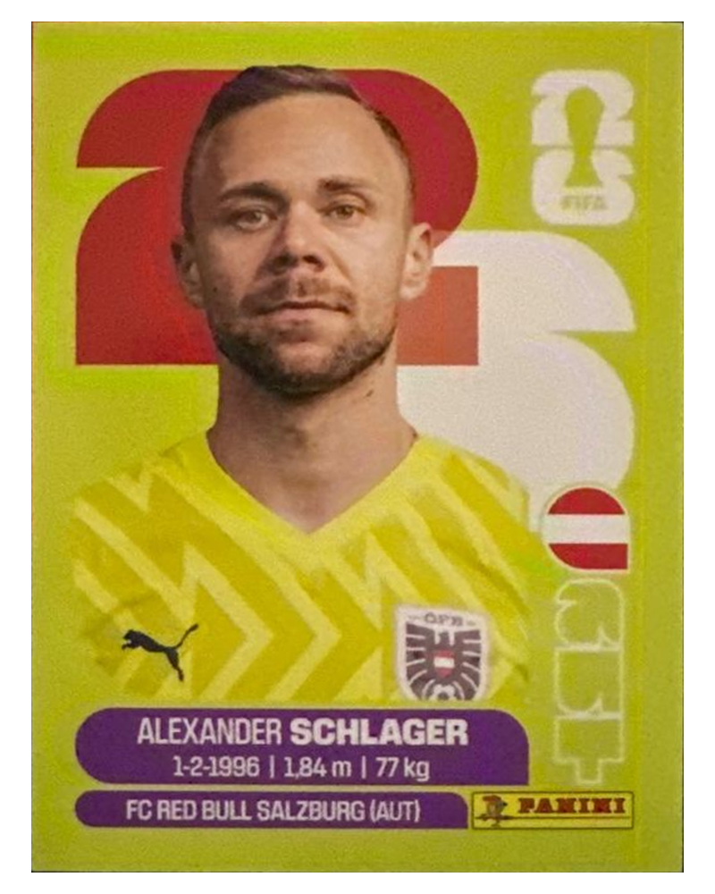 Panini FIFA WM 2026 United - AUT 2 - Alexander Schlager