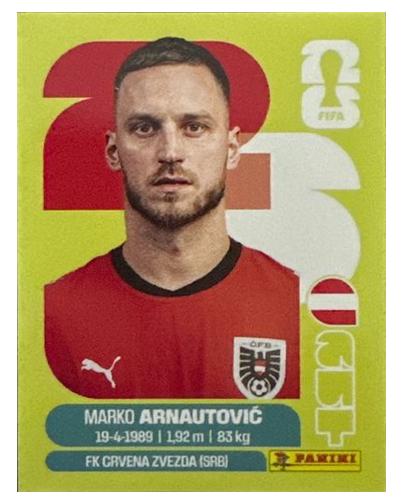 Panini FIFA WM 2026 United - AUT 20 - Marko Arnautović