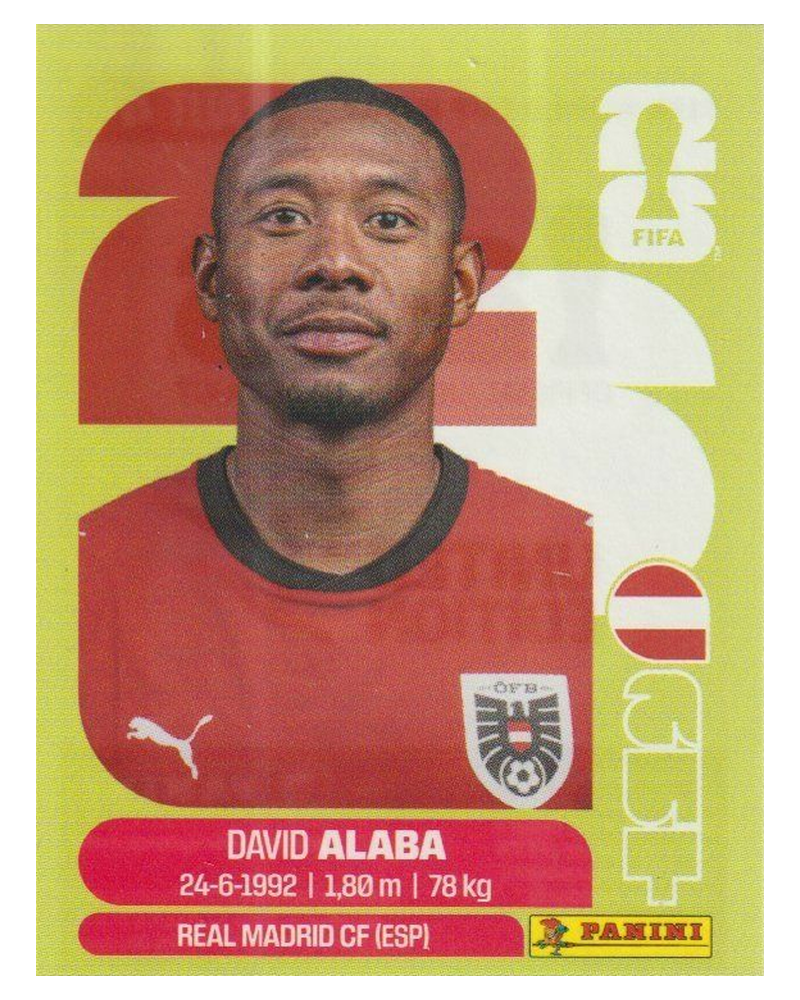 Panini FIFA WM 2026 United - AUT 4 - David Alaba