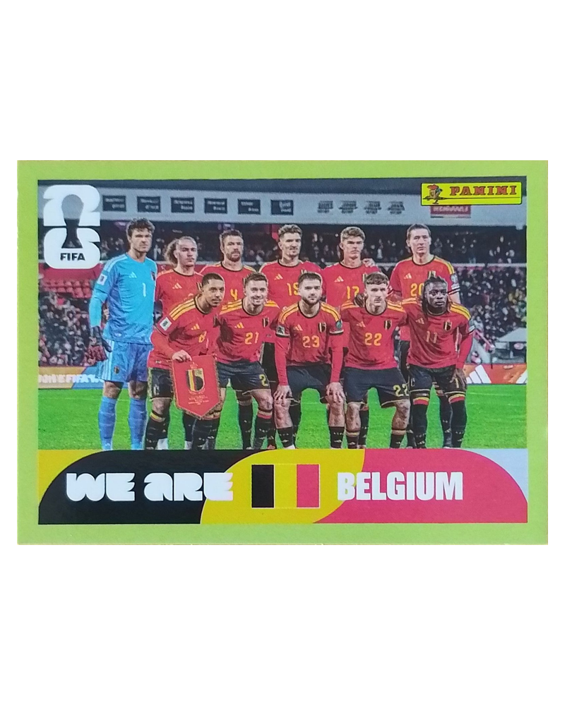 Panini FIFA WM 2026 United - BEL 13 - Team Photo