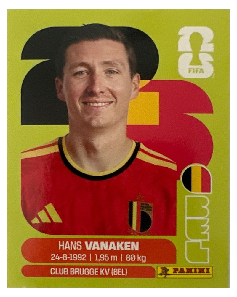 Panini FIFA WM 2026 United - BEL 14 - Hans Vanaken Vorderseite