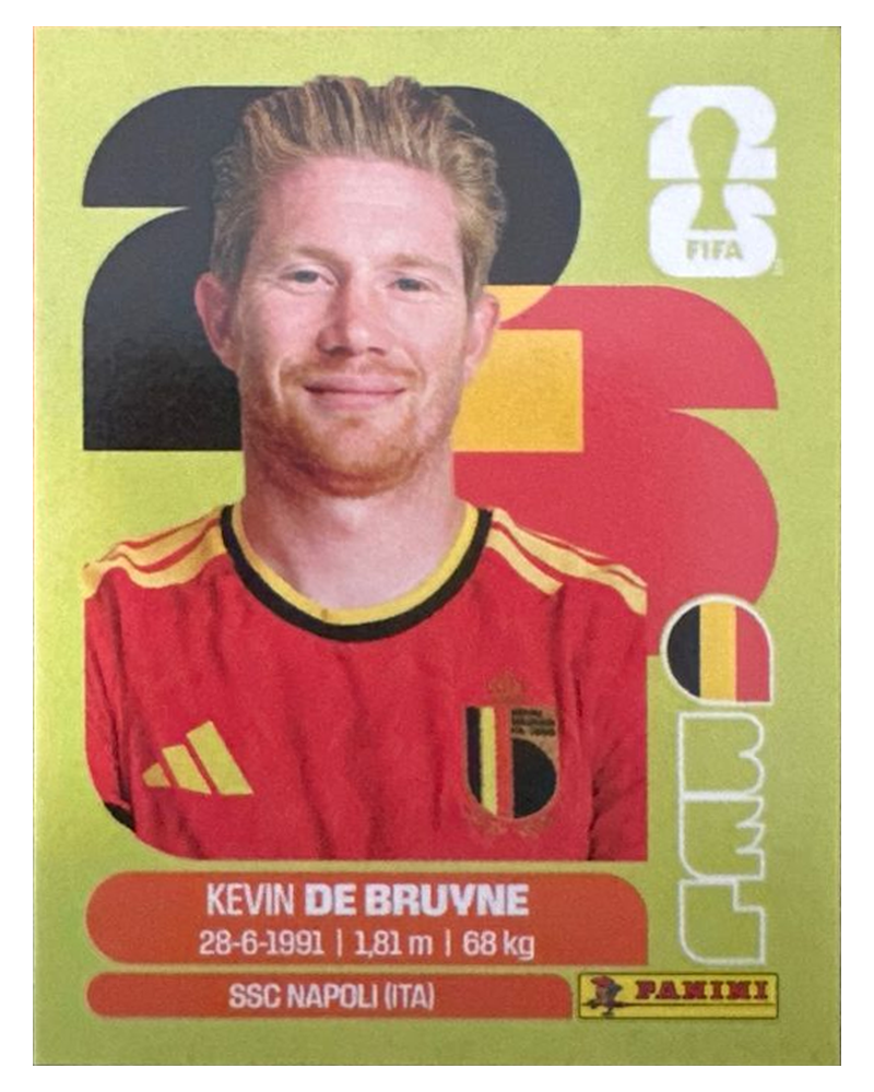 Panini FIFA WM 2026 United - BEL 15 - Kevin De Bruyne